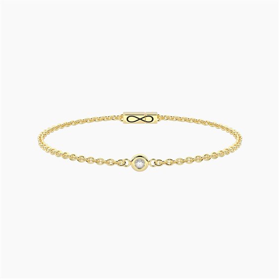 Bracciale Kidult in Acciaio Diamante Lab Grown 0.03 Ct 732405-17 - 732405-17